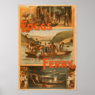 Poster Ferry de Fogg par Chas. E. Callahan Theater