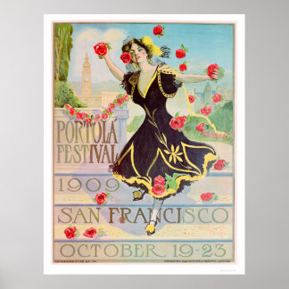Poster Festival Portola à San Francisco 1909