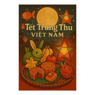 Poster Fête de la mi-automne du Vietnam 2025
