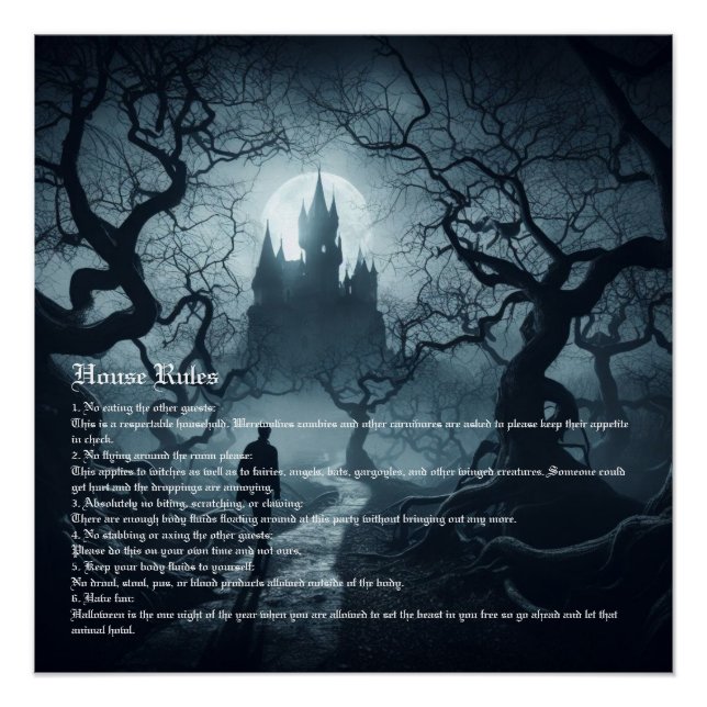 Poster Fête d'Halloween (Devant)