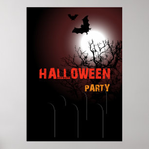 Poster Fête d'Halloween