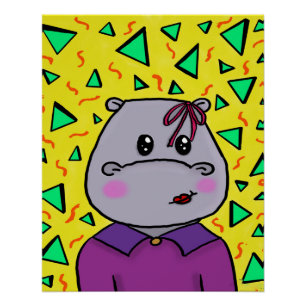 Poster fête hippo