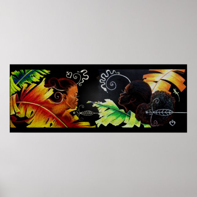 Poster Feu et Bliss - Mosaïque (Devant)