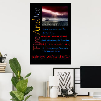 Poster Feu Et Eau De Glace