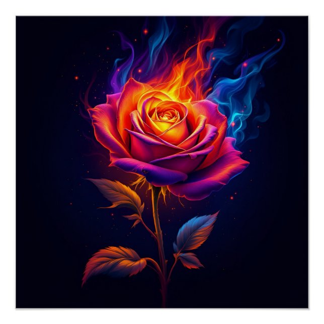 Poster Feu et la Rose  (Devant)