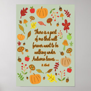 Poster Feuilles d'automne