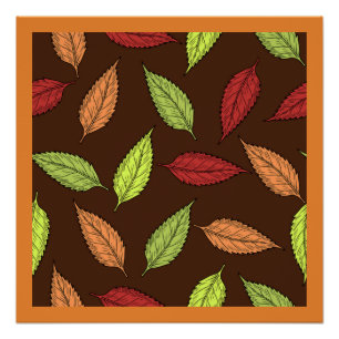 POSTER FEUILLES D'AUTOMNE