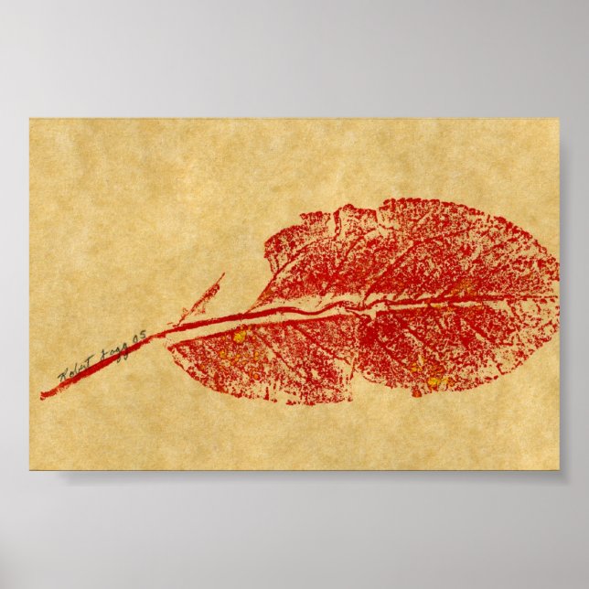 Poster Feuilles Nature Imprimer Mini-Poster (Devant)