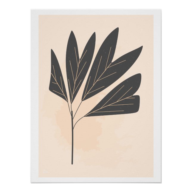 Poster Feuilles séchées (Devant)