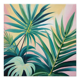 Poster Feuilles tropicales