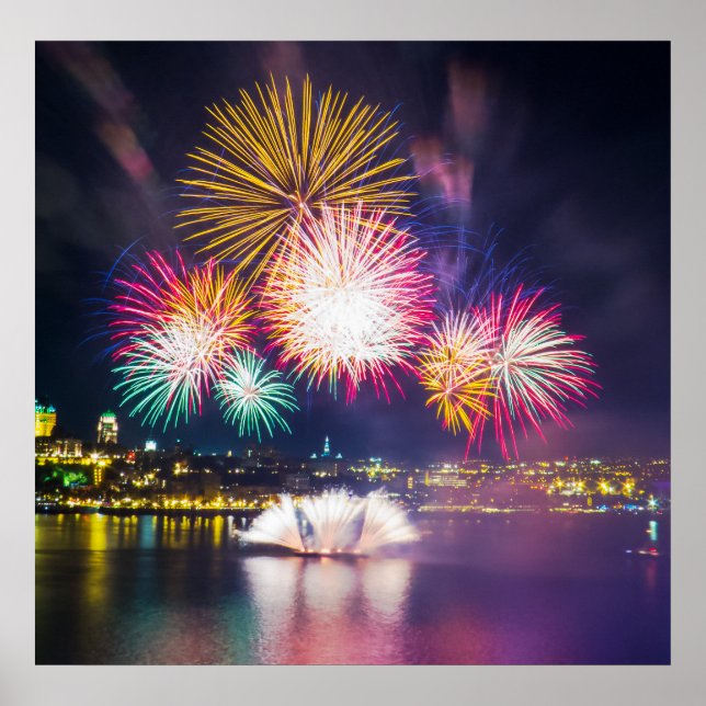 Poster Feux colorés (Devant)