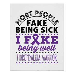 Poster Fibromyalgie Warria Fake Être bien