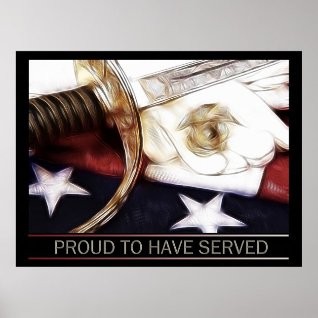 Poster Fier d'avoir servi (Devant)