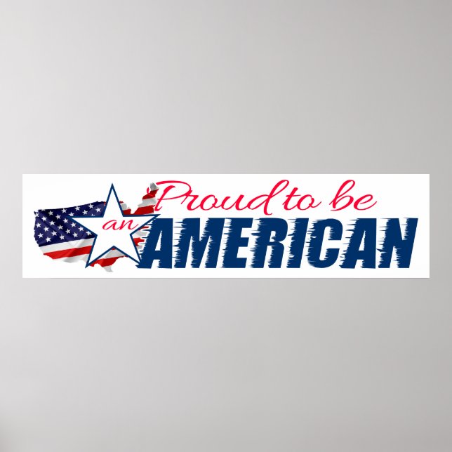 Poster Fier d'être un Américain (Devant)
