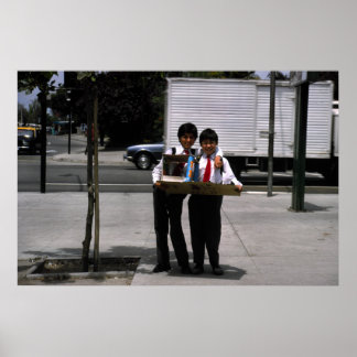 Poster Fier étudiants, Santiago, Chili