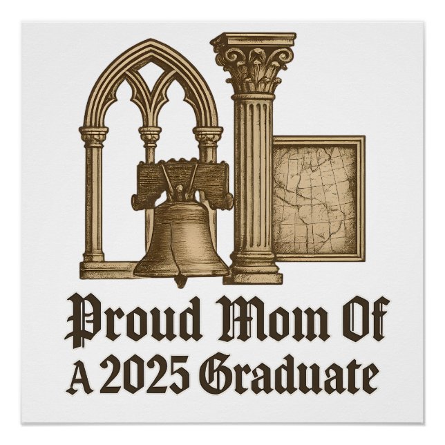 Poster Fier Maman de l'Euro Classic 2025 Style d'histoire (Devant)