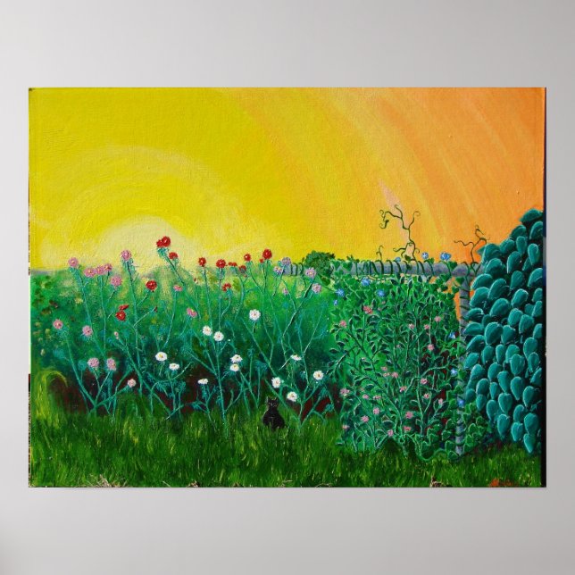 Poster Fierce Jungle Kitty (Devant)