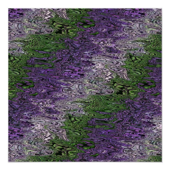Poster Fière de la non-binarité Groovy Funky Trippy (Devant)
