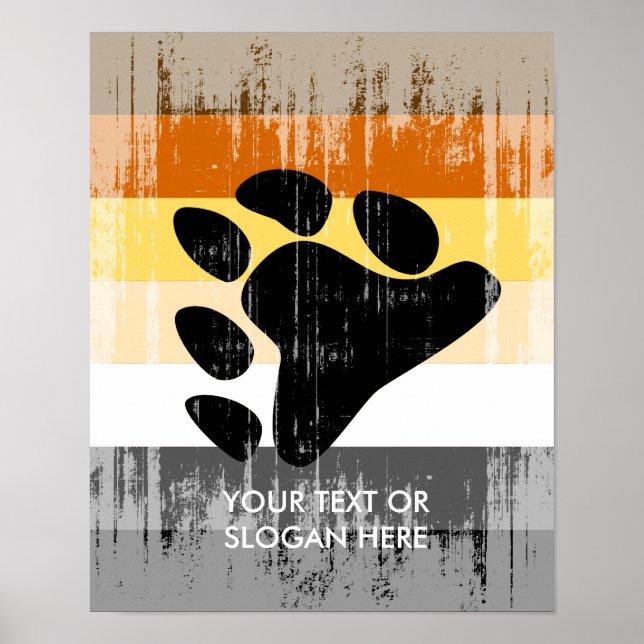 Poster Fierté d'ours vintage (Devant)