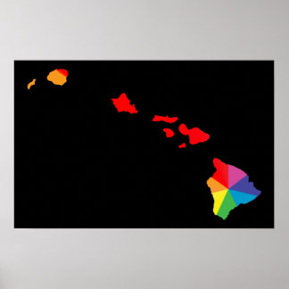 Poster fierté hawaïenne.