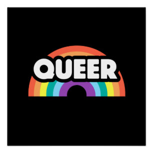 Poster fierté - L'amour arc-en-ciel gay est amour.