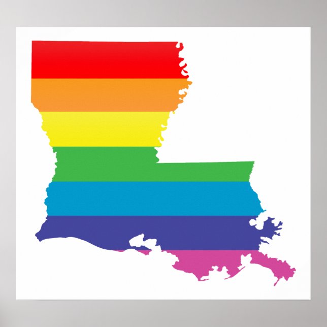 Poster fierté louisiana. (Devant)