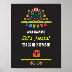 Poster Fiesta Party Instagram Sign Photo Mariage Event