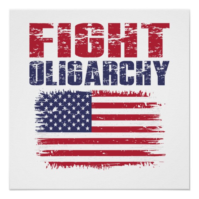 Poster Fight Oligarchy Protest (Devant)