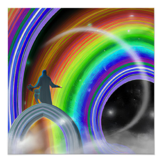 Poster Figure de mystère au Stargate interdimensionnel (Devant)