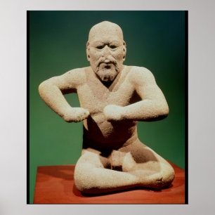 Poster Figurine d'un lutteur