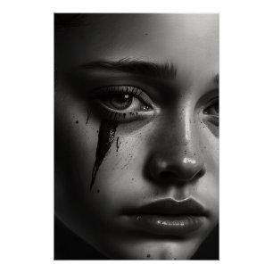 Poster Fille aux larmes