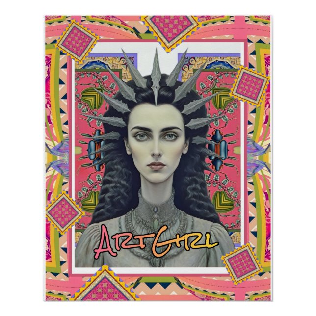 POSTER FILLE D'ART (Devant)