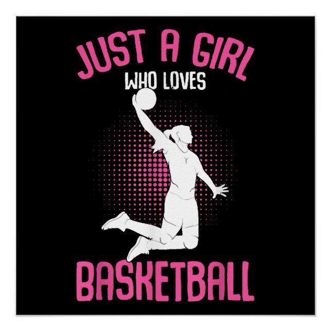 Poster Fille de basketball Femmes (Devant)