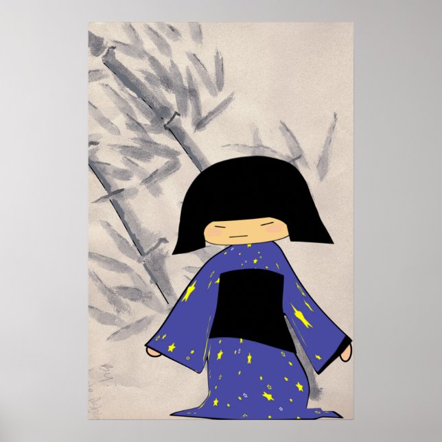 Poster Fille Japonaise (Devant)