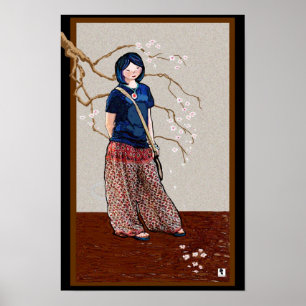 Poster Fille Sakura version 2