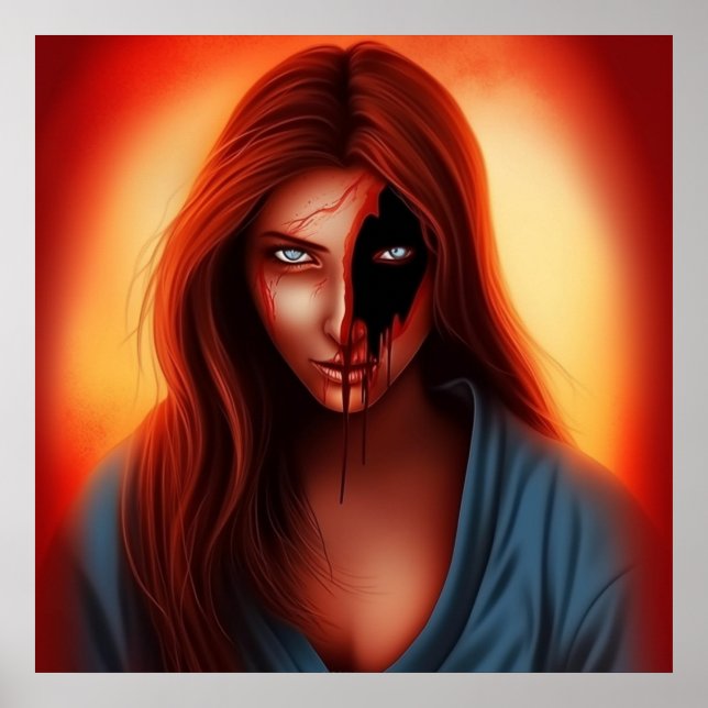 Poster Fille Super-Héros (Devant)