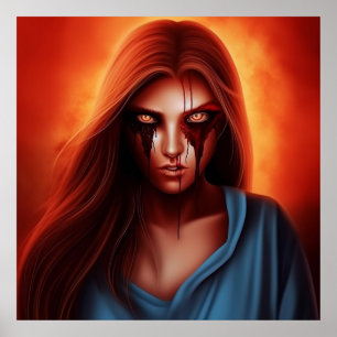 Poster Fille Super-Héros