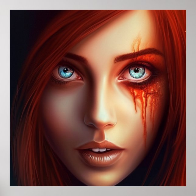 Poster Fille Super-Héros (Devant)