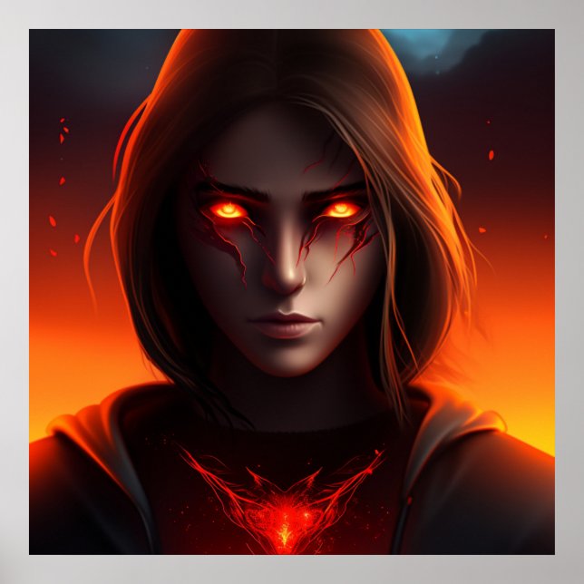 Poster Fille Super-Héros (Devant)