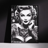 Fille tatouée alternative old school