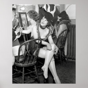 Poster Filles de scène à l'arrière plan, 1926. Photo