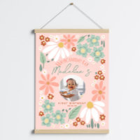 Filles Fleur sauvage Daisy Photo Anniversaire Affi