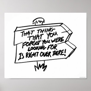 Poster Finding lost things sign