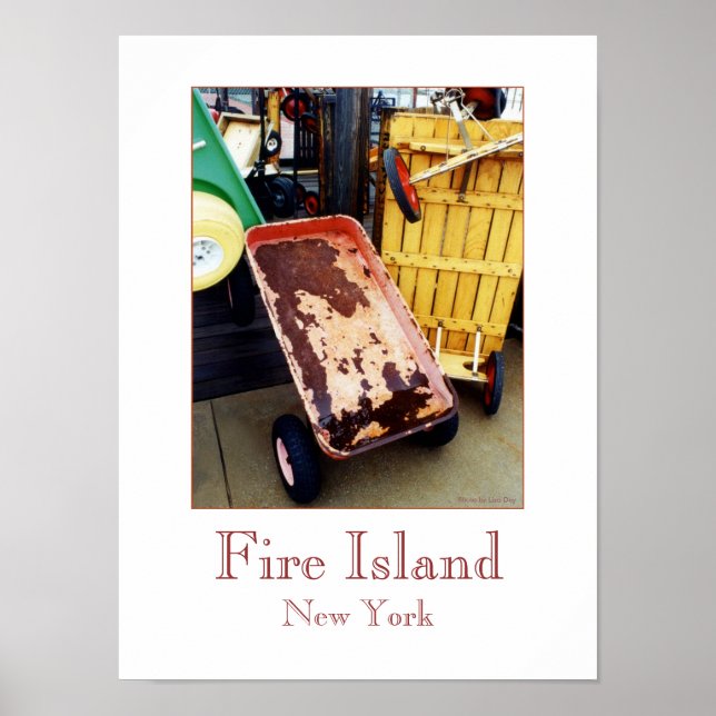 Poster 'Fire Island Colour Wagons' (Devant)