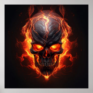 Poster Firestorm Skull