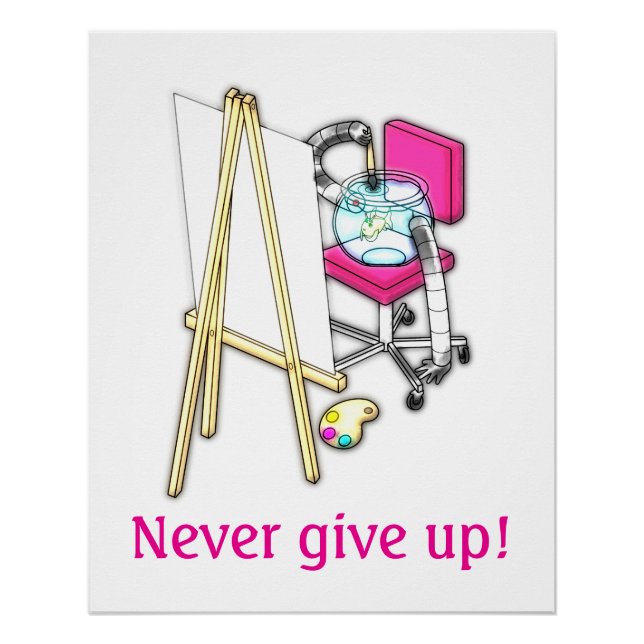 Poster Fish Painter ("Water Color") -  (Devant)