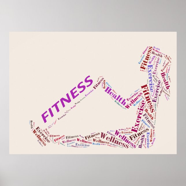 Poster Fitness girl (Devant)