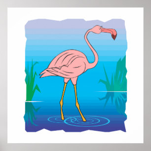 Poster Fitzgerald Flamingo
