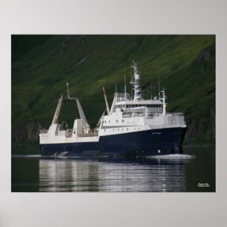 Poster Fjord arctique, Capteur/Processeur dans la baie du