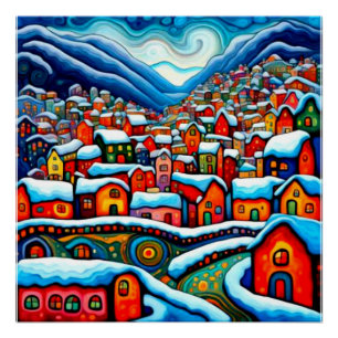 Poster Fjord Hiver 3